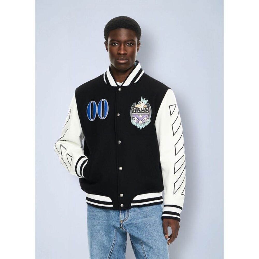 Off-White Men Royal Jewels Varsity Jacket